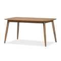 Baxton Studio Edna French "Oak" Light Brown Finishing Wood Dining Table 126-6941